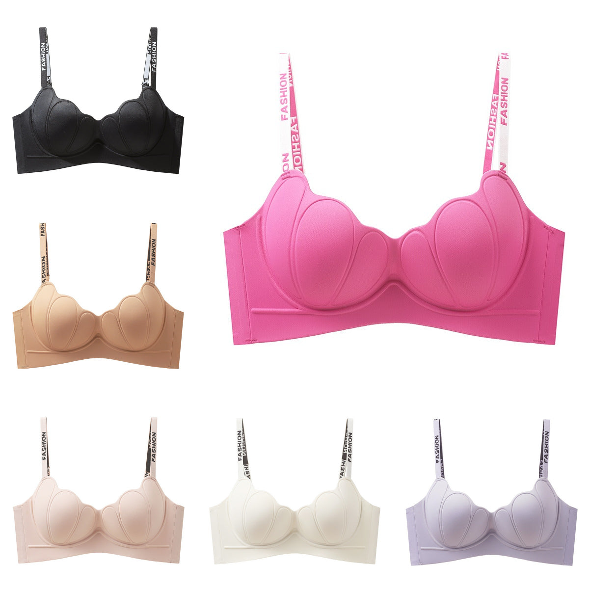 😍【6 sztuk】Biustonosz damski jednoczęściowy bez fiszbin❤️【40-85 kg】