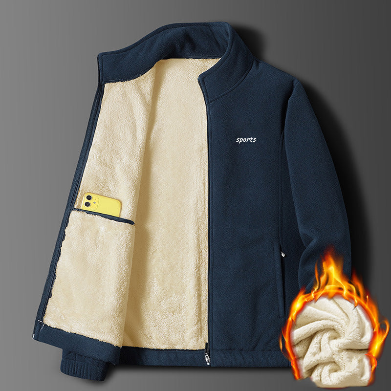 ✨⛄【M-5XL】 2025, nowa, wysokiej jakości, modna, ocieplana męska kurtka z pluszowego aksamitu