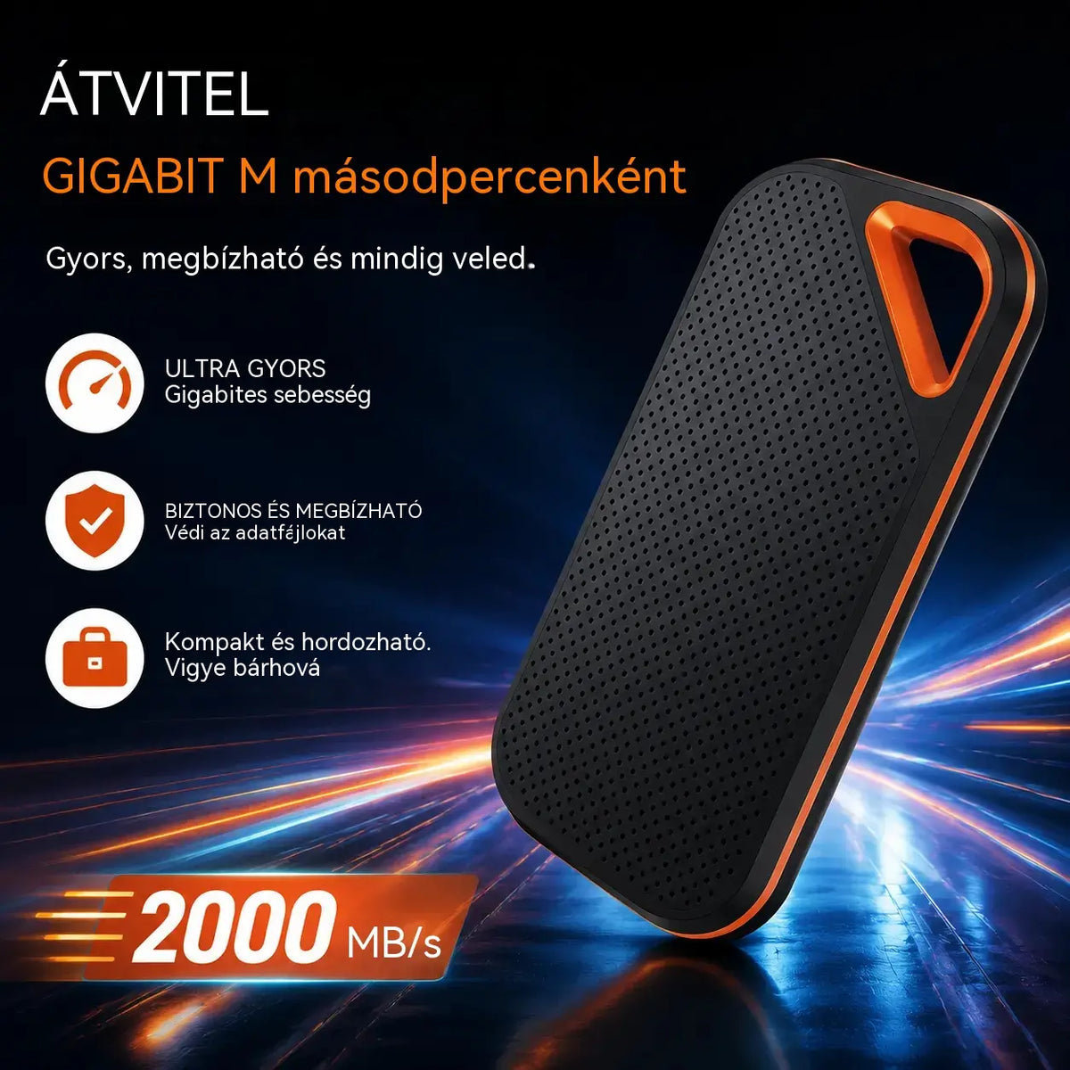 【Utolsó nap 🔥Féláron】💥【8 TB】Nagy sebességű, nagy kapacitású hordozható merevlemez