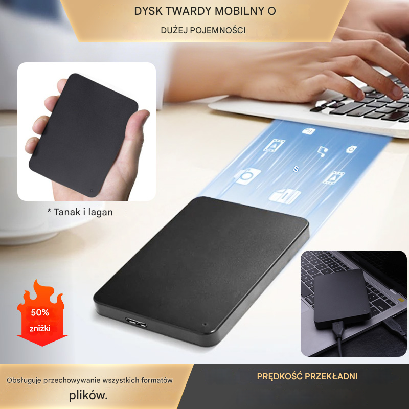 💻✨ Mobilny dysk twardy o ultra wysokiej pojemności 20 TB