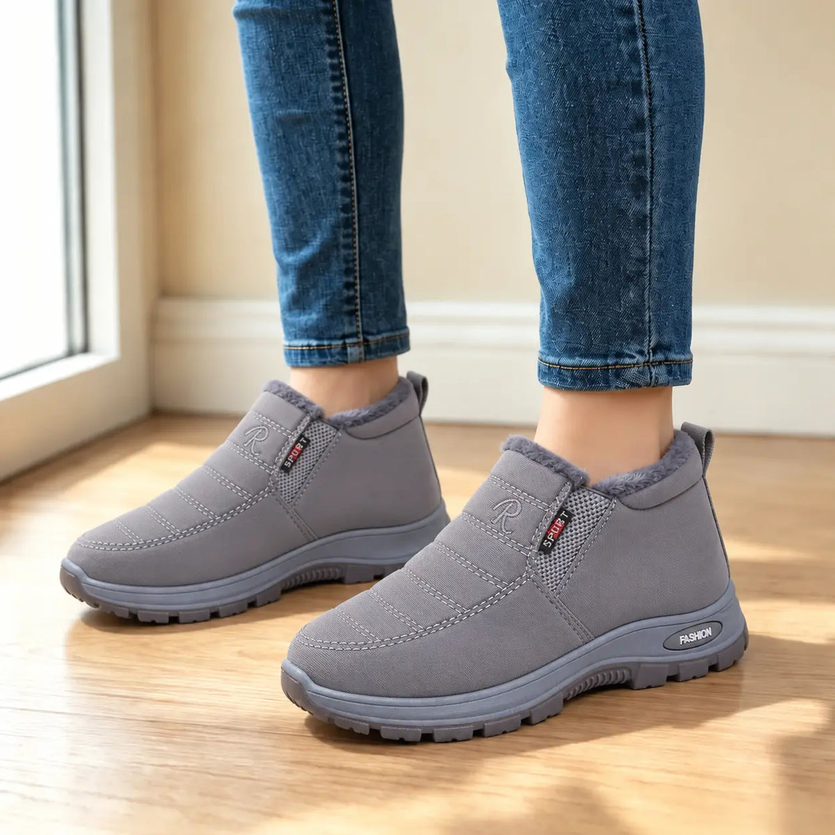 🔥【Oferta especial del 50 %】【Tallas 35-48】Botas de invierno unisex con forro de felpa: cálidas, cómodas y antideslizantes para el clima frío.