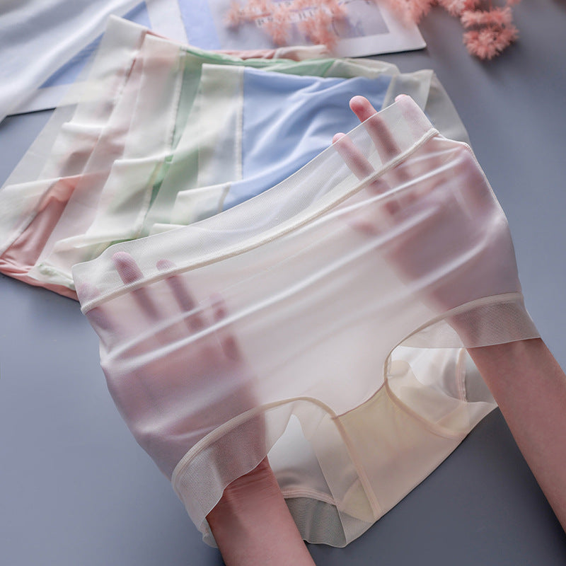💖🩲Oferta ograniczona czasowo (6 sztuk) Letnia bielizna z wysokim stanem i jedwabiem lodowym - nowość