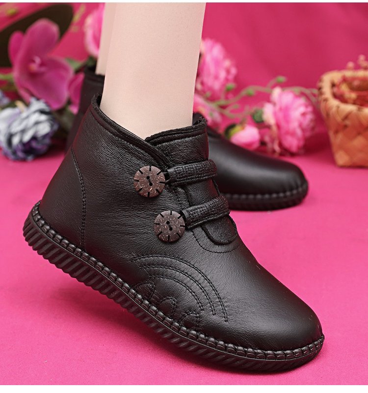 🔥🔥👢【35-40】Włoskie, ręcznie robione skórzane damskie buty antypoślizgowe na jesień i zimę