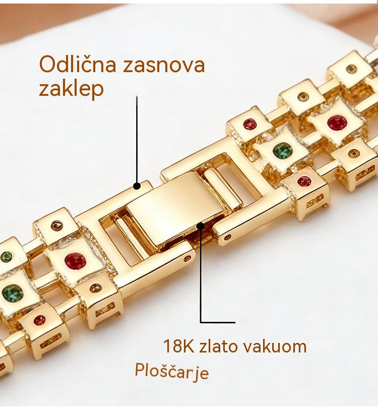 ✨Zapestnica iz kubičnih cirkonov v barvi boemskega sloga