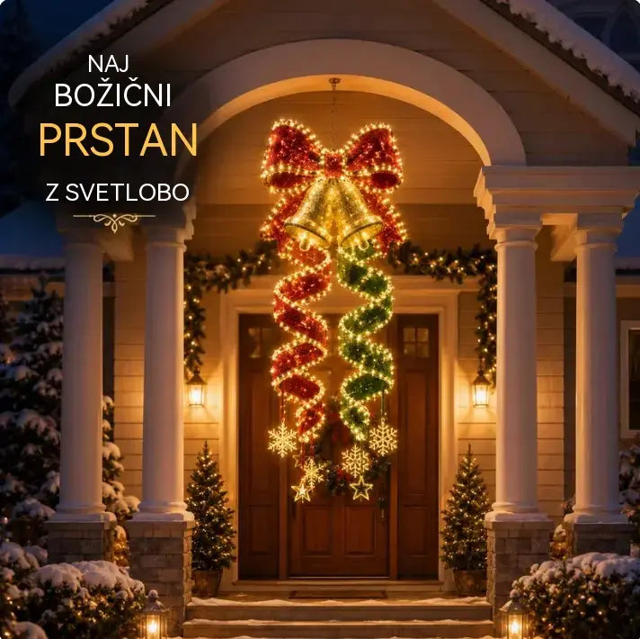 🎄 Serija spiralnih LED visečih luči, prežeta z božično čarovnijo ✨