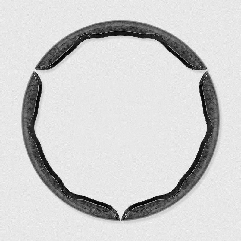 🔥🔥🚗【1 zestaw 3 sztuk】Drewniana antypoślizgowa osłona kierownicy samochodu