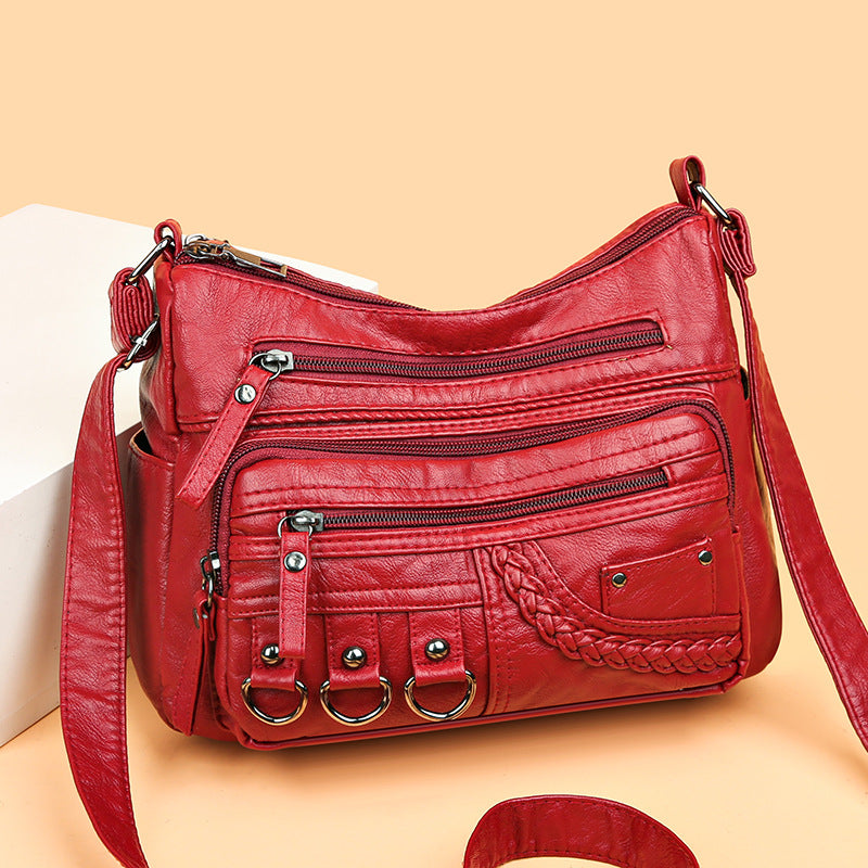 2025 nowa torba na ramię/torba crossbody o dużej pojemności z miękkiej skóry