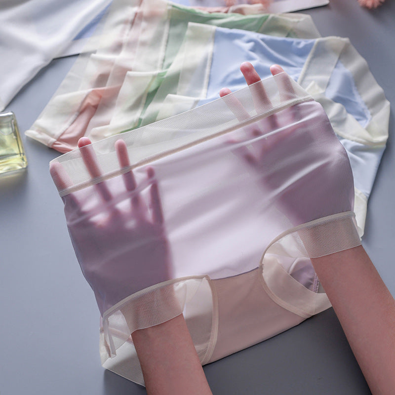 💖🩲Oferta ograniczona czasowo (6 sztuk) Letnia bielizna z wysokim stanem i jedwabiem lodowym - nowość