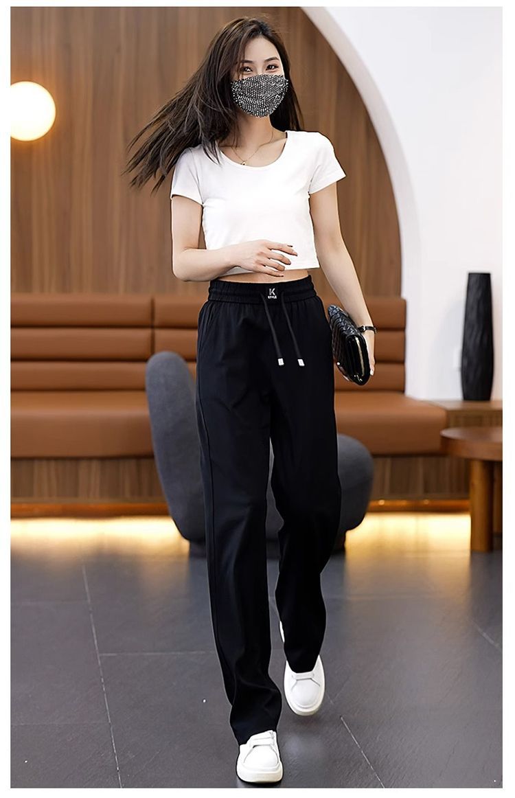 ❤️【S-3XL】Jedwabne jeansy z szerokimi nogawkami i wysokim stanem - wygodne i modne, idealne na lato