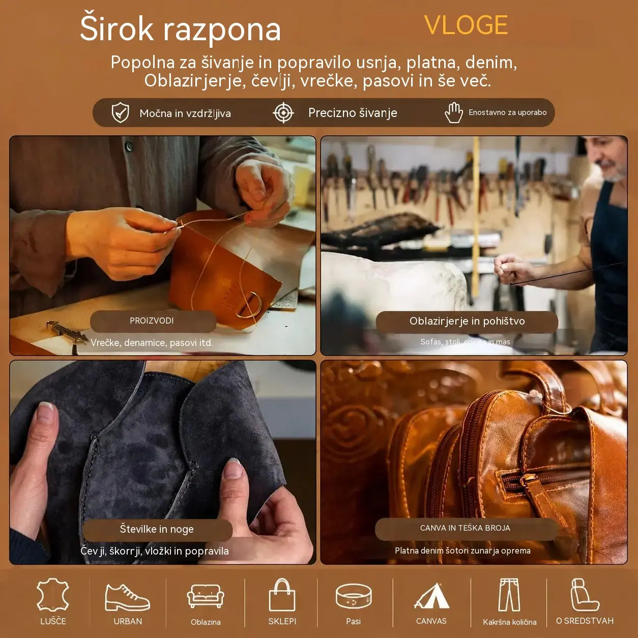 🧵【Kupite eno, dobite eno brezplačno】👞 Komplet 5 zamenljivih šivalnih igel – profesionalni komplet orodij za popravilo obutve in izdelavo usnja 🛠️✨