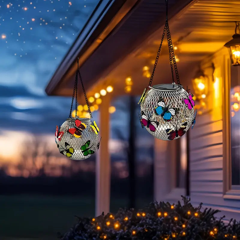 🦋💡【Kup 1, a 1 dostaniesz gratis】Piękny żyrandol solarny z motylem