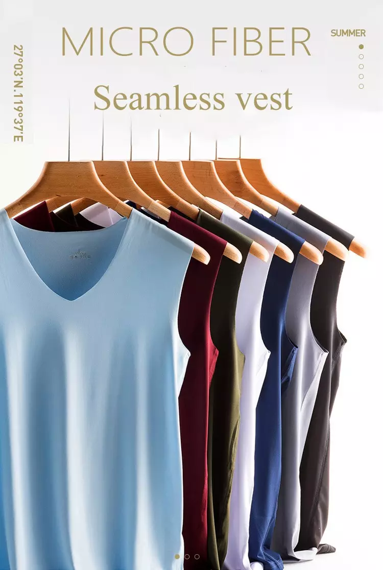 【M-5XL】✅ Zestaw 6 męskich podkoszulków typu casual Ice Silk, łatwych do dopasowania do każdego stroju, odpowiednich do noszenia na co dzień. ✅ Lekki, oddychający i szybkoschnący.