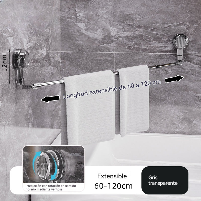 🚿✨【Αγοράστε 1 και πάρτε 1 δωρεάν】【Μόνο 15 ευρώ το τεμάχιο】Βάση πετσετών τεχνικού με βεντούζα, απαραίτητη για τρύπημα.