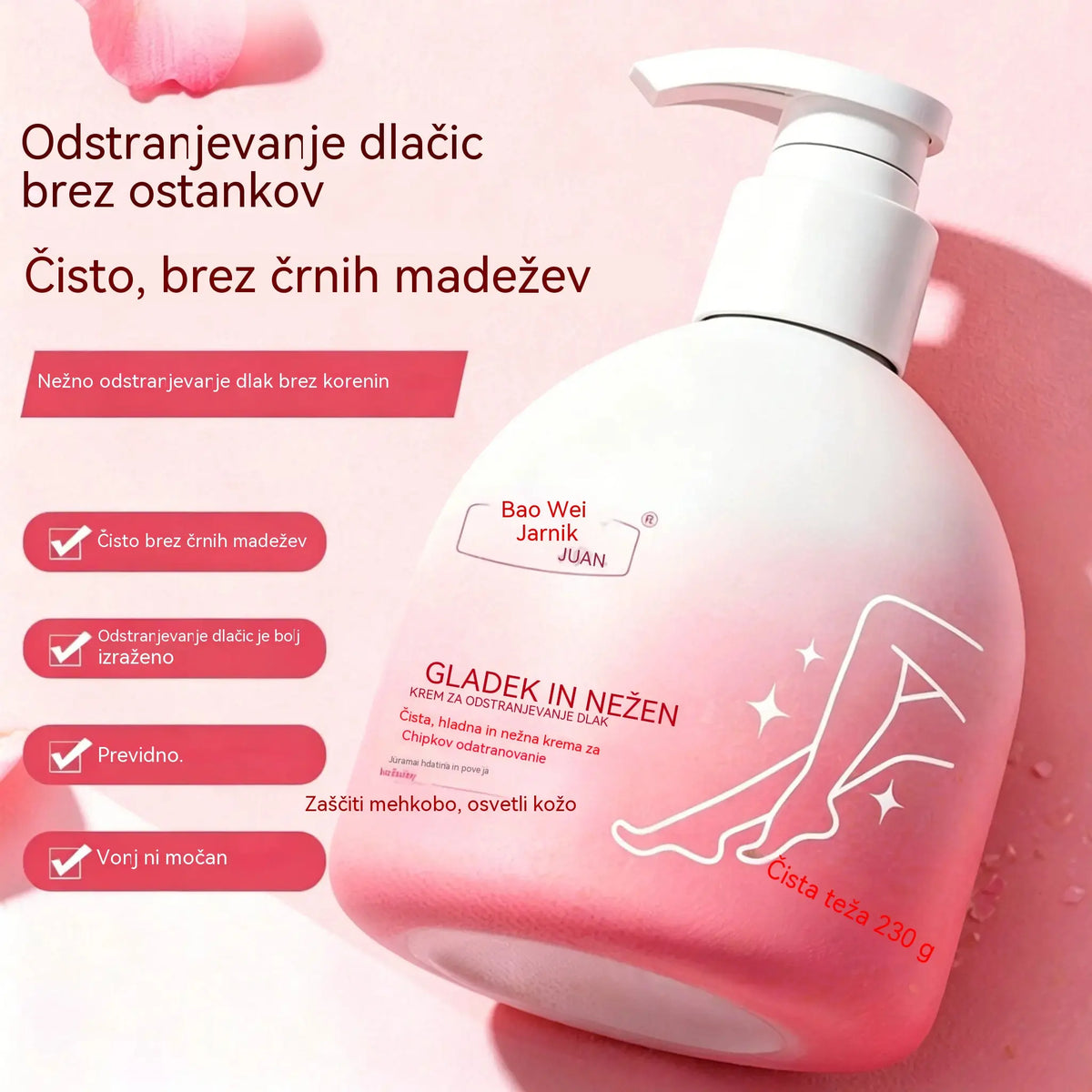 ✨Nežen in koži prijazen komplet za odstranjevanje dlak | Časovno omejena ponudba🎁