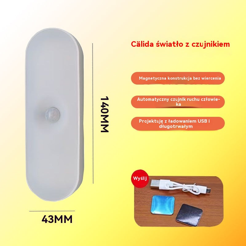 ✨【Kup 1 i otrzymaj 1 gratis】🏡💡Inteligentna dioda LED z wykrywaniem ciała ludzkiego, łatwa w ładowaniu i praktyczna