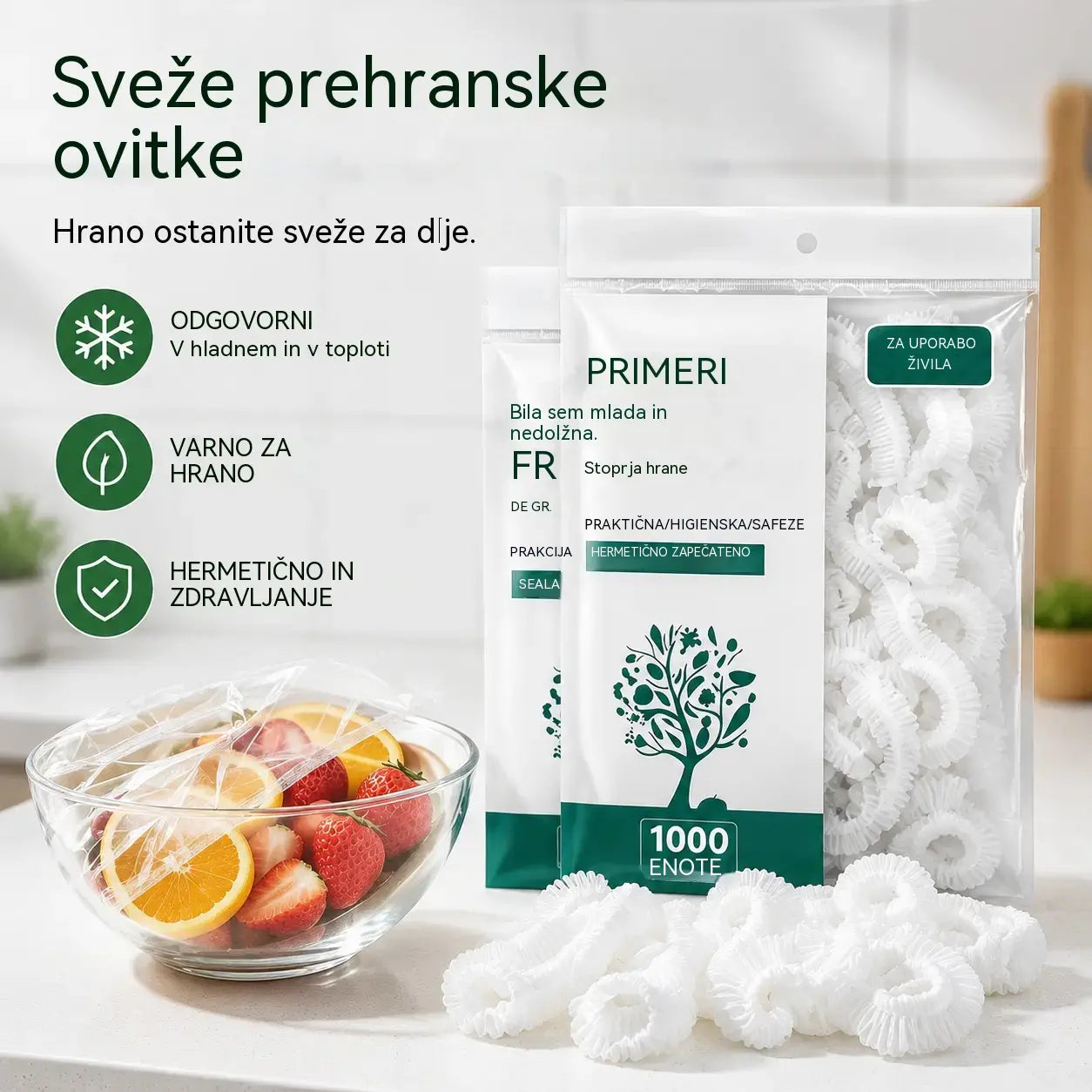 🔥【Posebna ponudba zadnjega dne: 50 % popust】✨500 listov folije za večkratno uporabo, primerne za živila