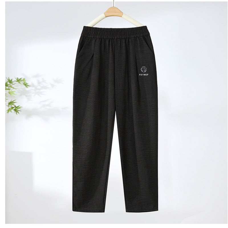 【40-90 kg】2025 Wiosna i Lato Nowe Modne Damskie Dziewięciopunktowe Spodnie Casualowe