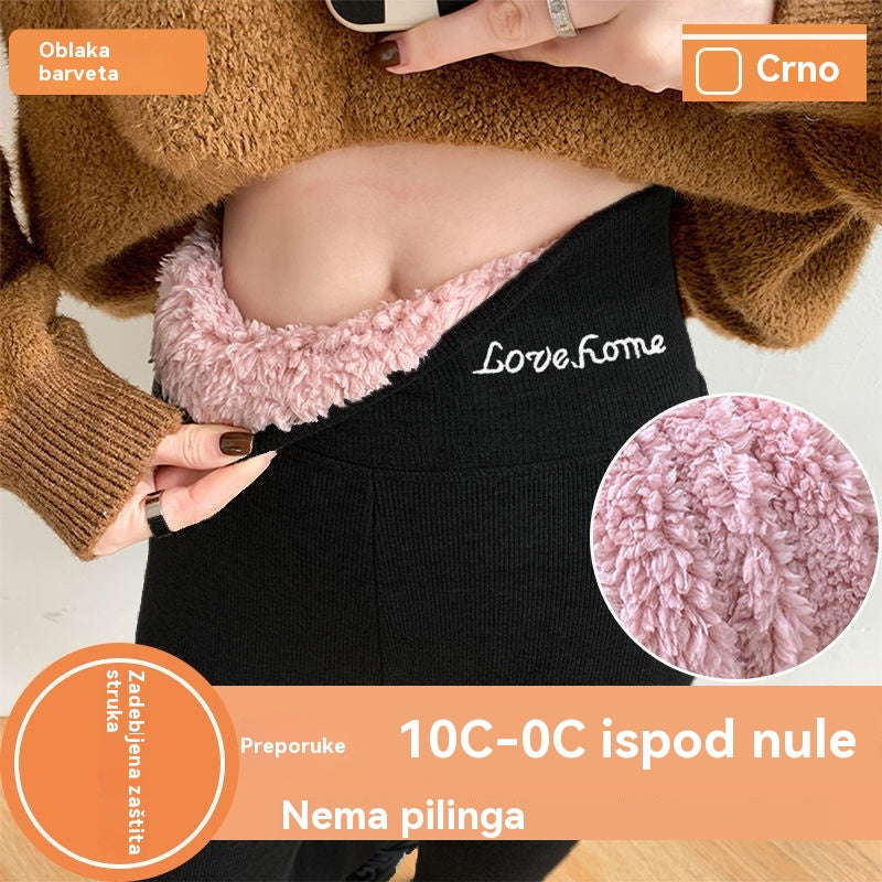 【40-100 kg】 Ciepłe spodnie do jogi, podszewka z polaru, gruba warstwa zewnętrzna