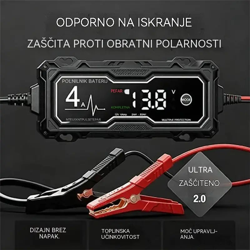 🔋 12V pametni polnilnik avtomobilskih akumulatorjev – polnite, testirajte in vzdržujte akumulator svojega avtomobila! ⚡