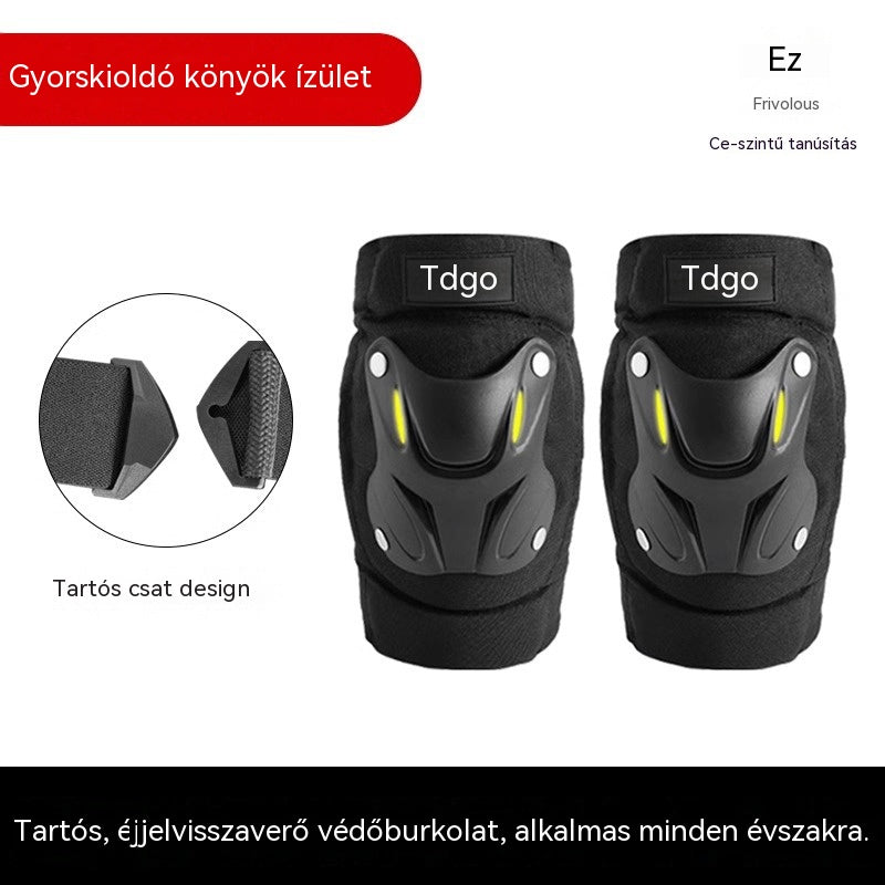 Egész évszakos, fluoreszkáló térdvédők