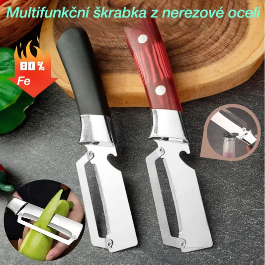 ✅【Kupte 1, získejte 1 zdarma】🧅🔪🔪Multifunkční škrabka z nerezové oceli🧅