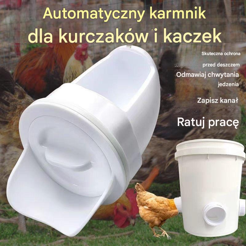 🐓 【15 podajników + otwieracz do otworów】Automatyczny podajnik kurczaków, kaczek i gęsi
