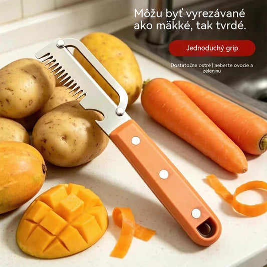 💥Αγοράστε ένα και πάρτε το δεύτερο δωρεάν💥🔪Πολυλειτουργικός κόφτης και αποφλοιωτής από ανοξείδωτο ατσάλι🧅