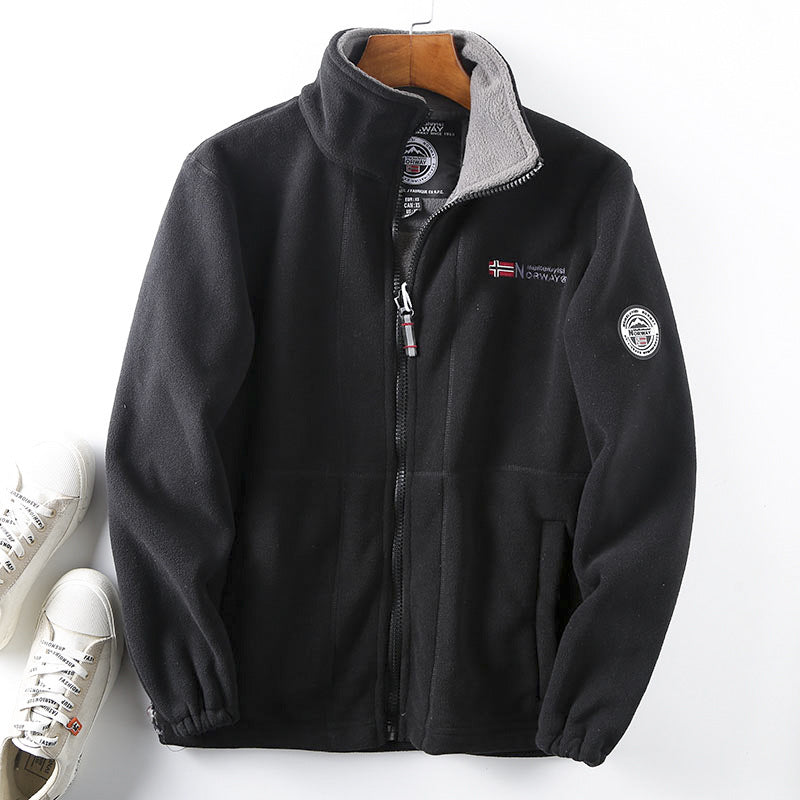 【S-3XL】 Ανδρικό ζεστό βαμβακερό παλτό casual μάλλινο μπουφάν διπλής όψης