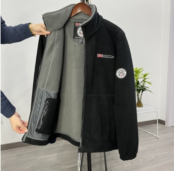 【S-3XL】 Ανδρικό ζεστό βαμβακερό παλτό casual μάλλινο μπουφάν διπλής όψης