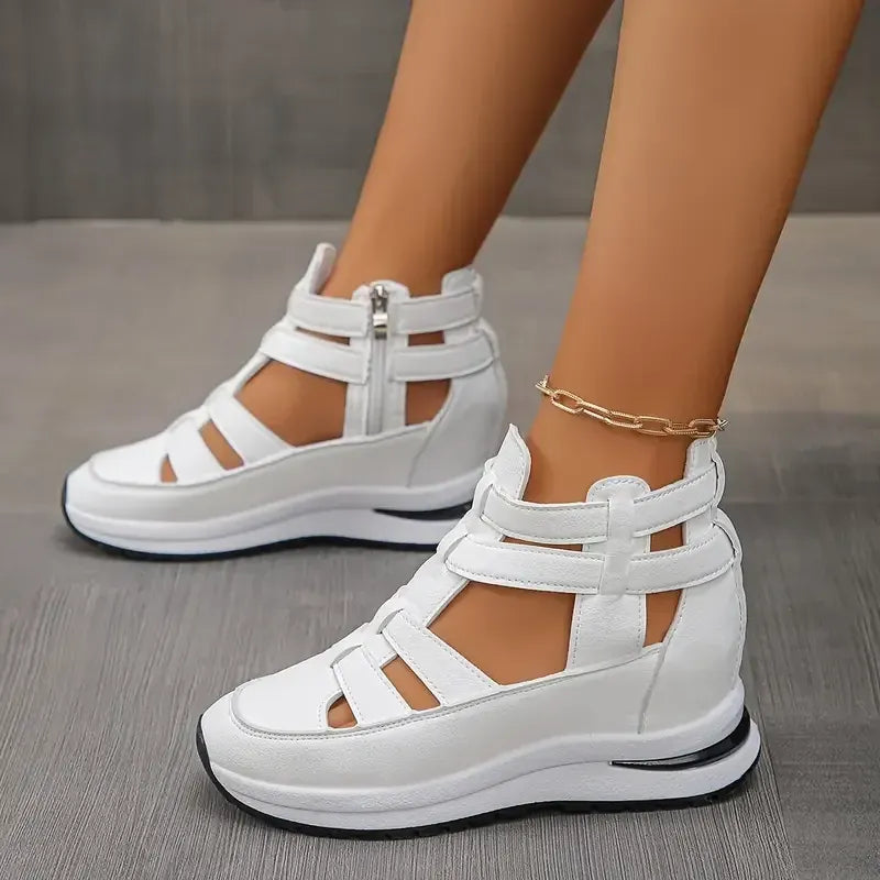 👡Modne i eleganckie damskie buty i sandały na koturnie typu hollow roman