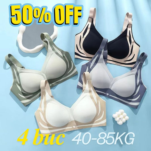 🔥✨【Pachet de 4】【40-85KG】2025 sutien fără fir dintr-o singură bucată pentru femei, moale și confortabil ❤️