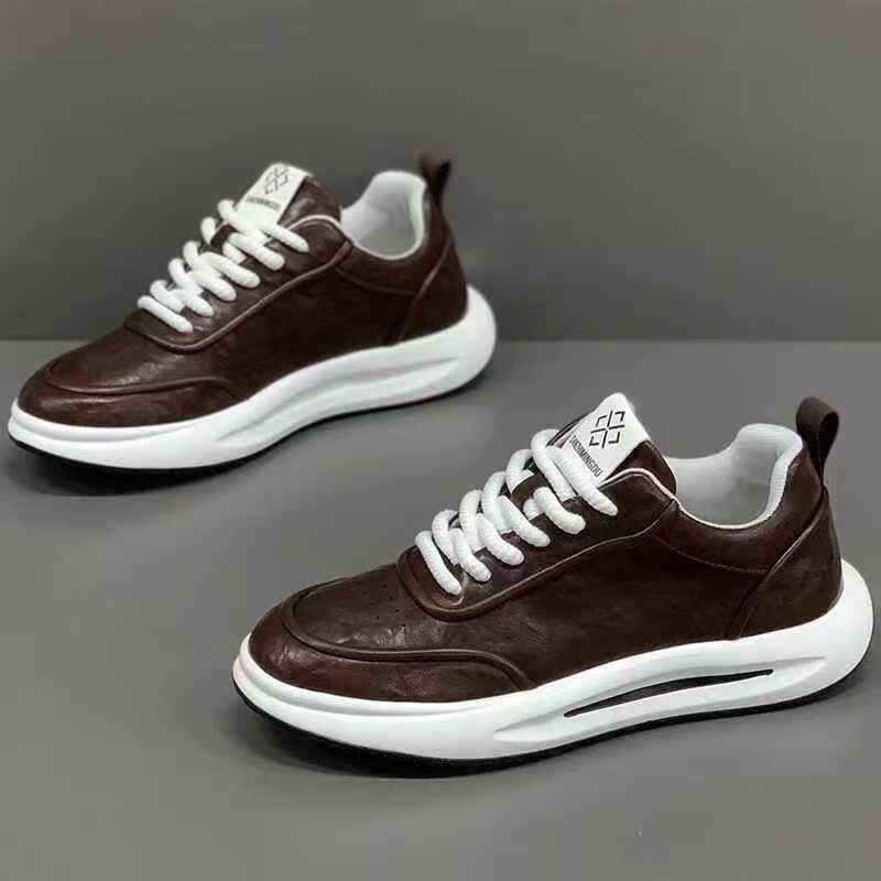 👨👞【39-44】Skórzane trampki dla mężczyzn