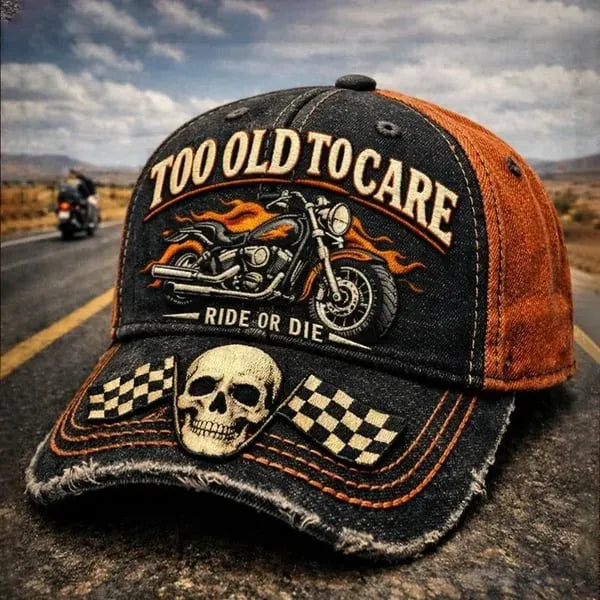 🏁💀Czapka baseballowa w stylu retro z nadrukiem cyfrowym 3D