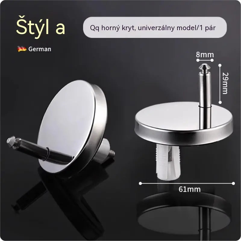 🚽【2 para, skupaj 4 kosi】 Univerzalni kopalniški dodatki ----💦✨Vijačne sponke za pritrditev straniščne deske.