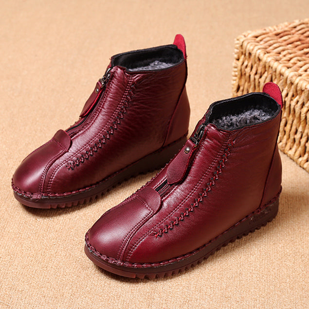 🔥【35-42】Jesenné a zimné dámske čižmy s mäkkým podrážkou na zips, módne a pohodlné