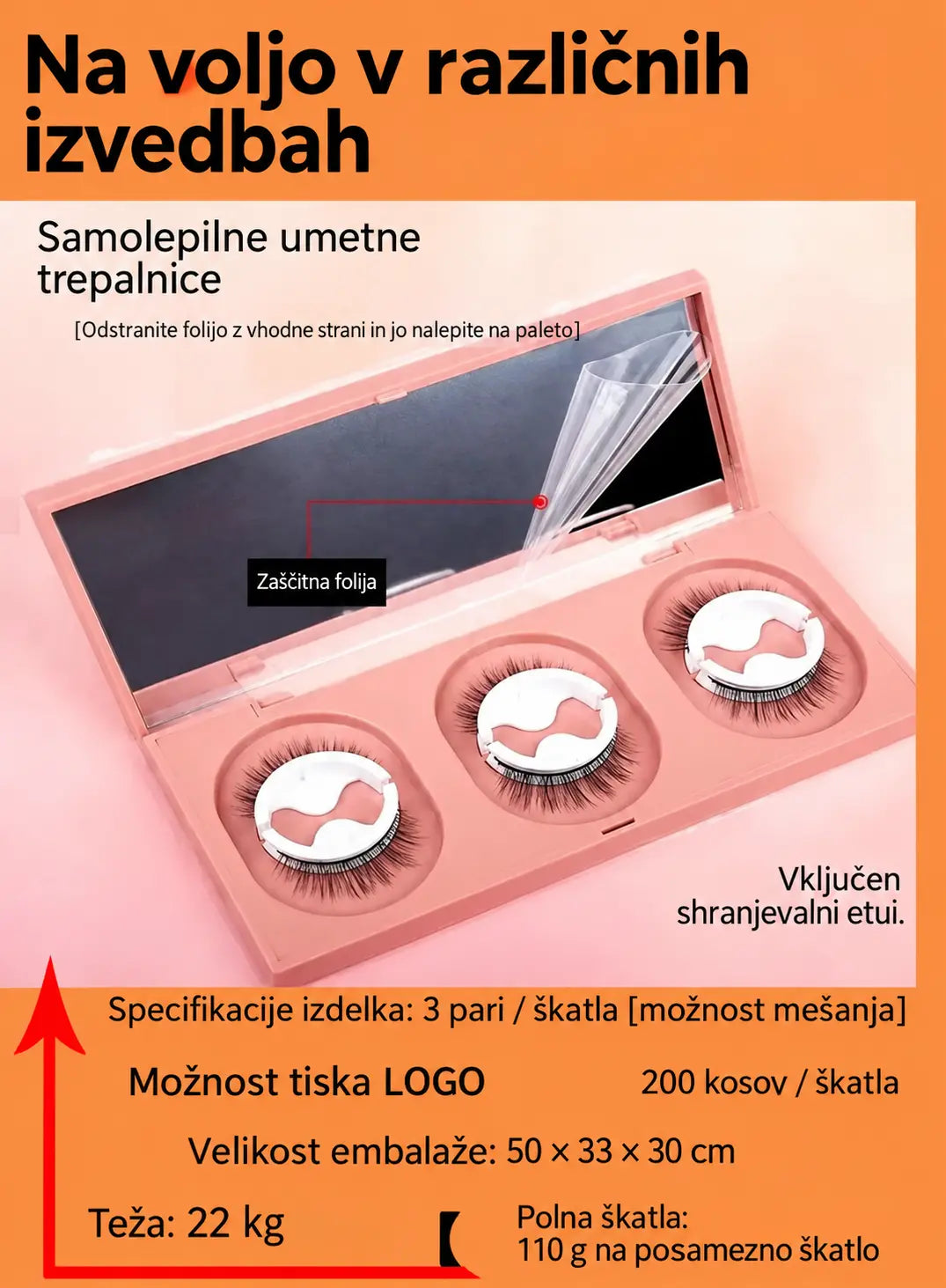 👁️✨Vnaprej pakirana samolepilna sintetična lasulja za večkratno uporabo – lepilo ni potrebno, le nežno pritisnite. Naravno se drapira, enostavno se zloži in odstrani. Popolnoma nova lepotica, ki je ne smete zamuditi! 💕🌸