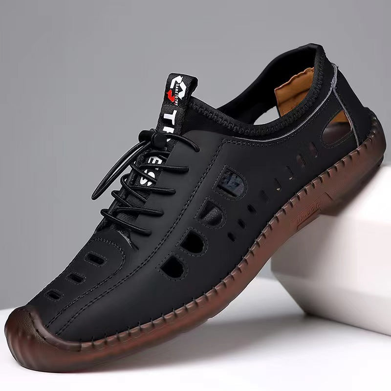 👞【39-44】Καλοκαιρινά ανδρικά casual παπούτσια 2026 - Αναπνεύσιμο σχέδιο με κοιλότητα, μαλακή σόλα