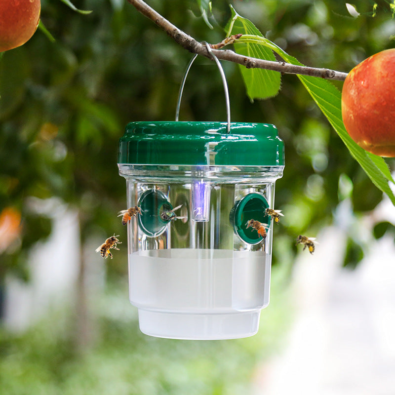 🐝☀️ Sončna past za ose za teraso in vrt 🔋🌿 – učinkovita, polnilna in vremensko odporna – brez kemikalij, za do 500 m2 – prihranite zdaj!