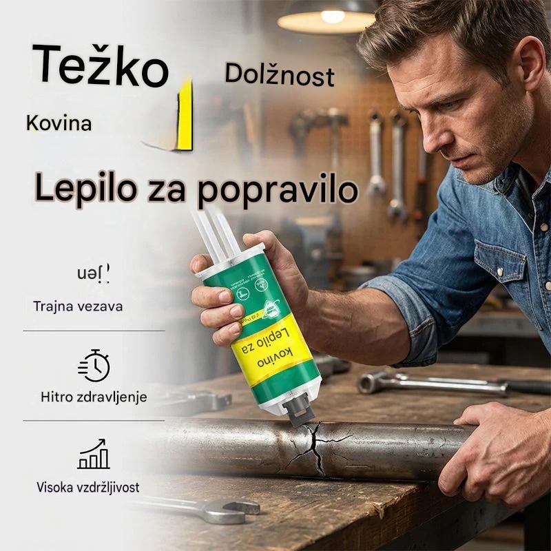 【Komplet 3 kosov】 26 evrov🔥Časovno omejen 50% popust! 🛠️Visoko trdno lepilo za popravilo kovin AB