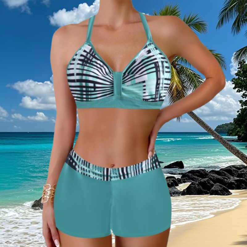 🏖️👙🌴 Potiskane kopalke, idealne za počitnice na plaži – hitro sušeče, udobne in zračne.