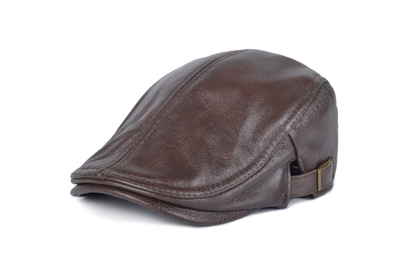 Stylowy, retro i ciepły męski beret na jesień i zimę.