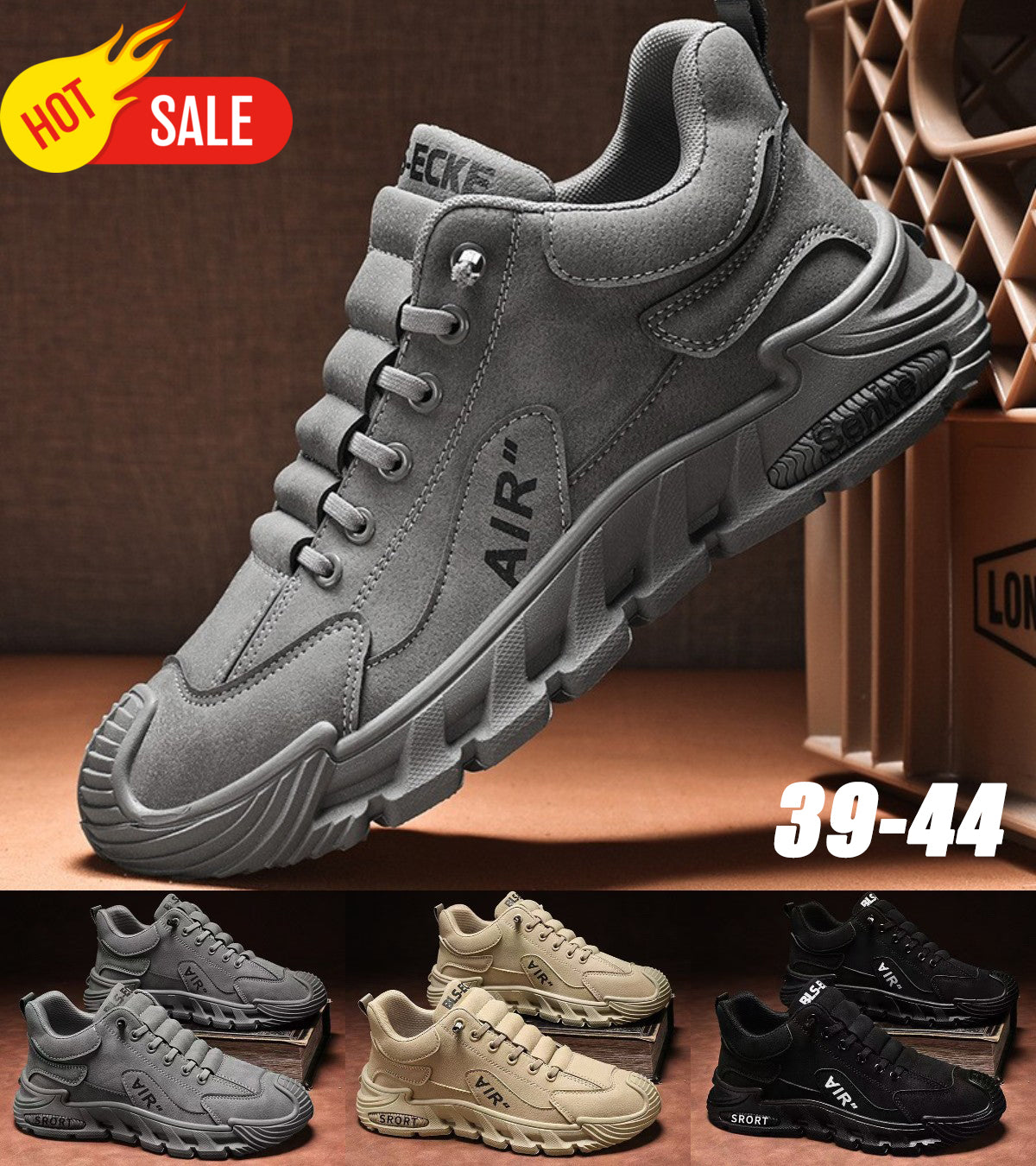 🔥(39-44) Męskie wodoodporne i oddychające buty casualowe, miękkie podeszwy, wygodne w noszeniu