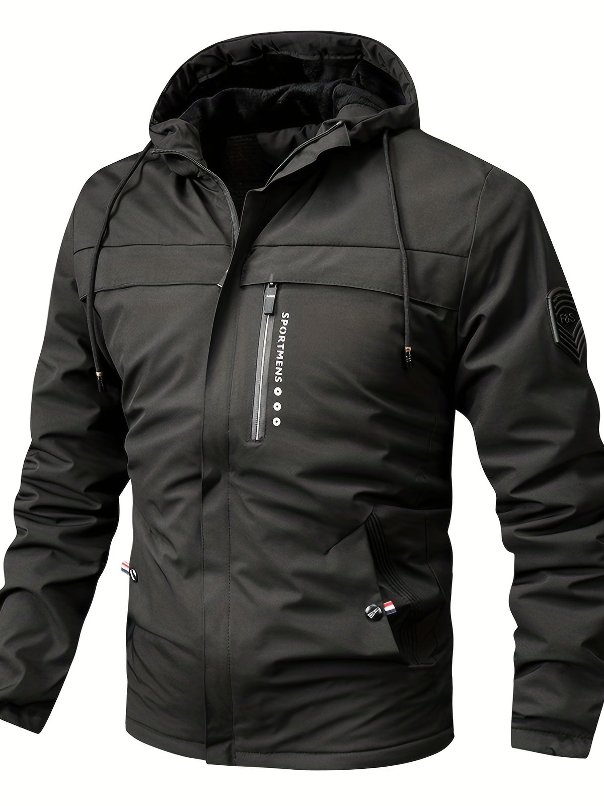 🧥🔥【XS-XL】Moška topla flis jakna s kapuco – zimska jakna za aktivnosti na prostem – vodoodporna jakna