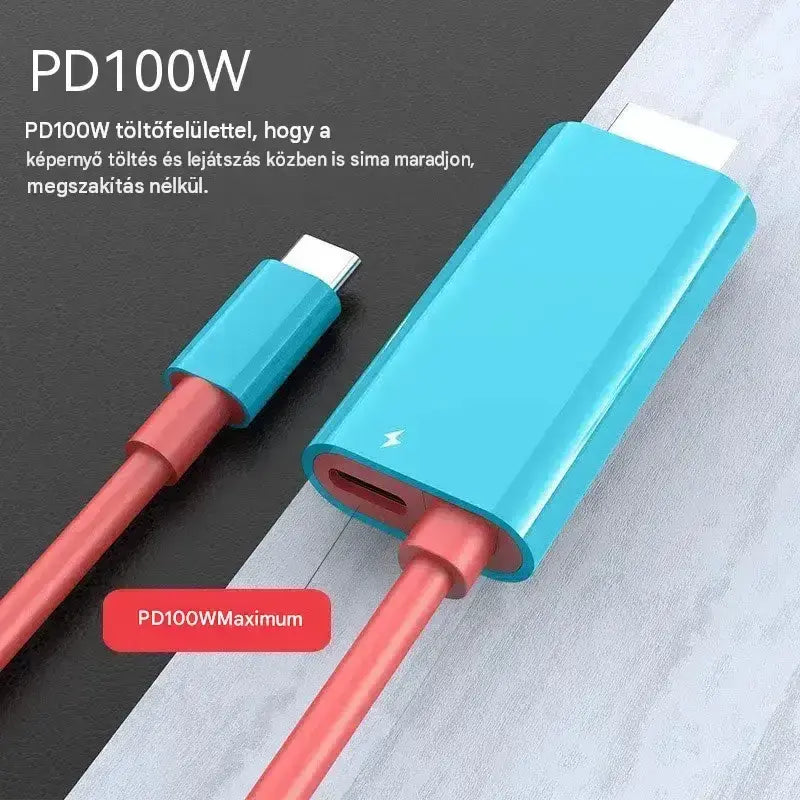 🔥 KORLÁTOZOTT IDEJŰ AJÁNLAT: 50% kedvezmény! 🔥 USB-C - HDMI adapterkábel Switchhez