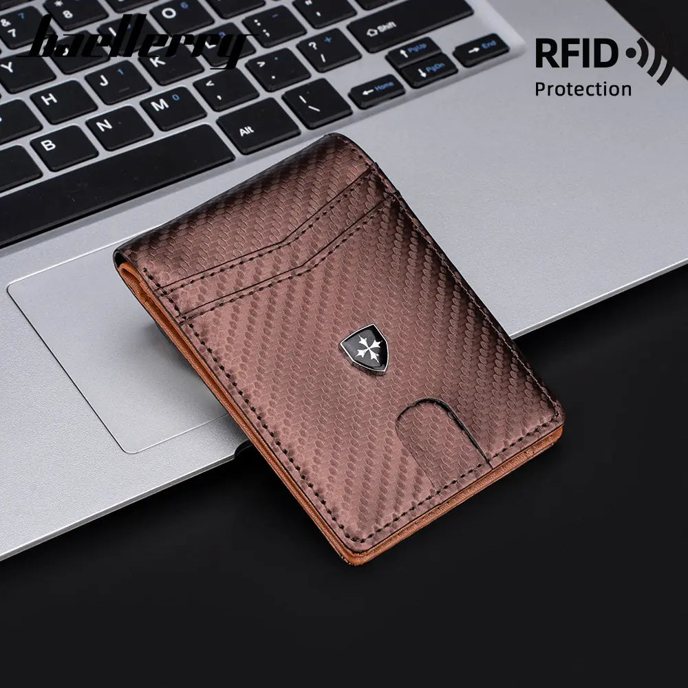 Cartera delgada para hombre con bloqueo RFID