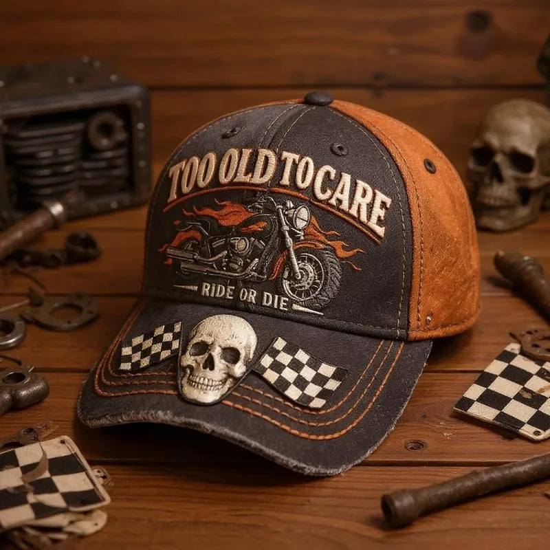 🏁💀Czapka baseballowa w stylu retro z nadrukiem cyfrowym 3D