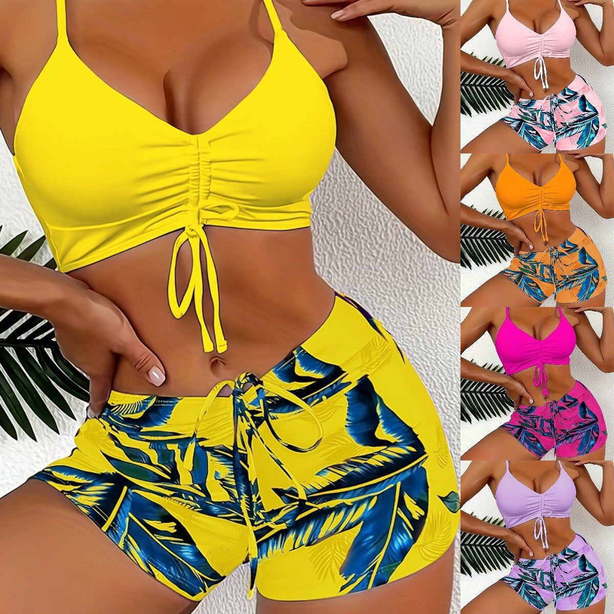 🏊‍👙🌴Elegantne kopalke plus size s potiskom