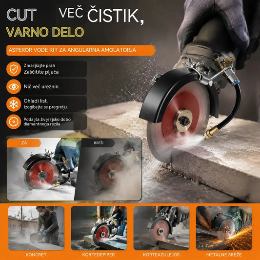 🔧 Časovno omejena ponudba s 50 % popustom ✨ Naprava za odstranjevanje prahu iz rezalnega stroja z vodnim pršenjem: dvojni način pršenja, cev iz aluminijaste zlitine, odporna proti rji in trpežna 💧