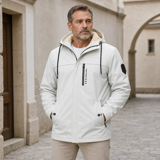 🧥🔥【XS-XL】Moška topla flis jakna s kapuco – zimska jakna za aktivnosti na prostem – vodoodporna jakna