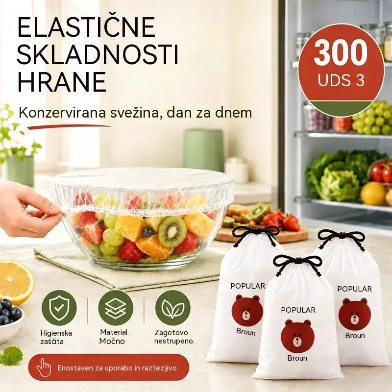 🍽️Izjemno velik debel antibakterijski plastični pokrov za živila